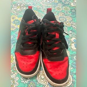 Nike boys shoes red and black